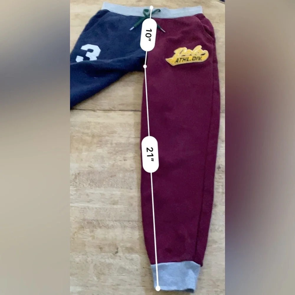 Polo Ralph Lauren Boys’ Sz M (10-12) Color Block‎ Double Knit Jogger